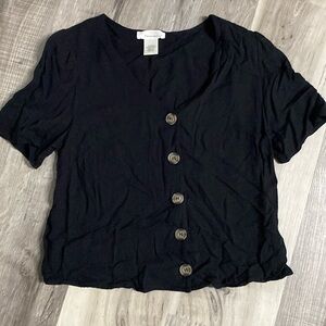 Urban Romantics Button Front Tee